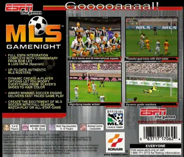 ESPN MLS Gamenight (US) box cover back